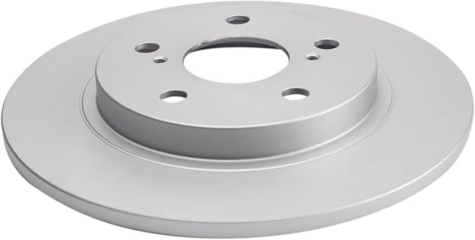 TRQ Rear Brake Rotor Set G Coated Solid Compatible with 2009-2010 Pontiac Vibe 2016 Scion iM 2008-2015 xB 2017-2018 Toyota Corolla iM 2009-2013 Matrix