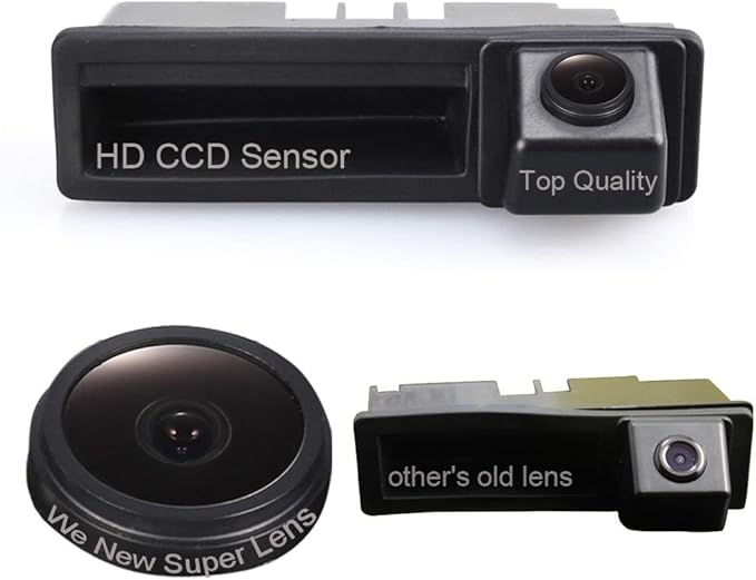 Super Starlight pro Vehicle Camera 170 Wide Angle Night Vision Rear View Camera Reverse Parking for Audi A6L Q7 A3 A4 A6 A8 A5 S4 S6 S3 RS4 RS6(Model B=110 * 32)