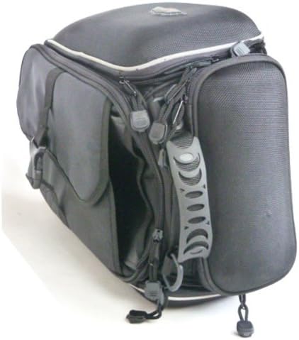 1Storm New Motorcycle Waterproof Saddle Bag Tank Bag Black with Magnetic Mounting