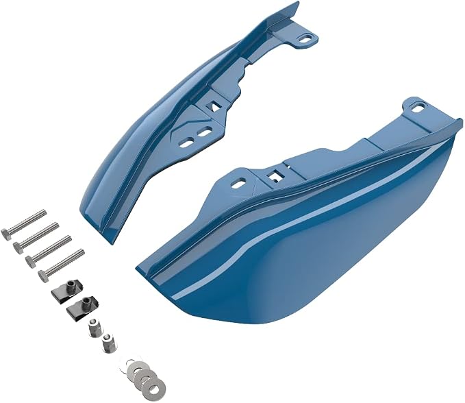 Advanblack 2024 RG Mid Frame Air Deflectors Compatible for Harley Touring Street Glide, Road King, Electra Glide, 2009-2025(Billiard Teal)