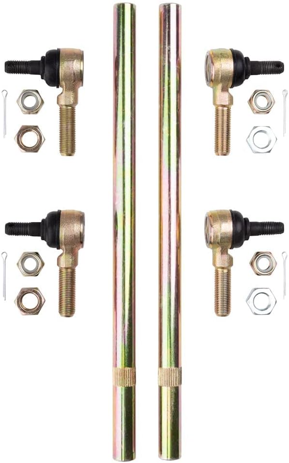 Tusk Tie Rod Upgrade Kit Front Steering Heavy Duty 12mm Ends for Off‑Road ATV Suspension Replacement Compatible with Honda TRX 450R 2004-2009/TRX 450ER 2006-2014 - TK-52-1013