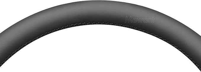 MEWANT Hand-Stitched Steering Wheel Cover Wrap for Dodge Ram 1500 2019-2023 Steering Wheel Accessories for Dodge Ram(Backsides Without Buttons)