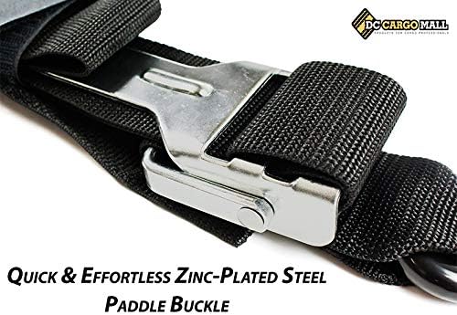 DC Cargo Mall 2" x 84" Transom Tie Down Straps – Heavy-Duty Boat Trailer Straps for Bass Boats, Jet Skis & More, Secure Fit, Easy to Use - Marine Boat Accessories
