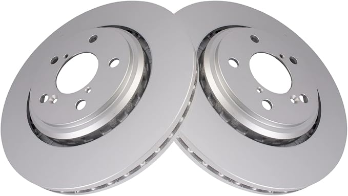 TRQ Front Brake Rotor Set G Coated Vented Compatible with 2017-2020 Acura MDX 2011-2024 Honda Odyssey 2019-2024 Passport 2016-2022 Pilot 2017-2024 Ridgeline
