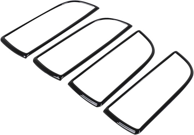 Daeiclru Window Lift Switch Panel Cover Compatible with Jaguar XJ 2010-2019, Car Door Power Window Glass Lift Switch Button Decoration Frame Interior Accessories (Glossy Black)