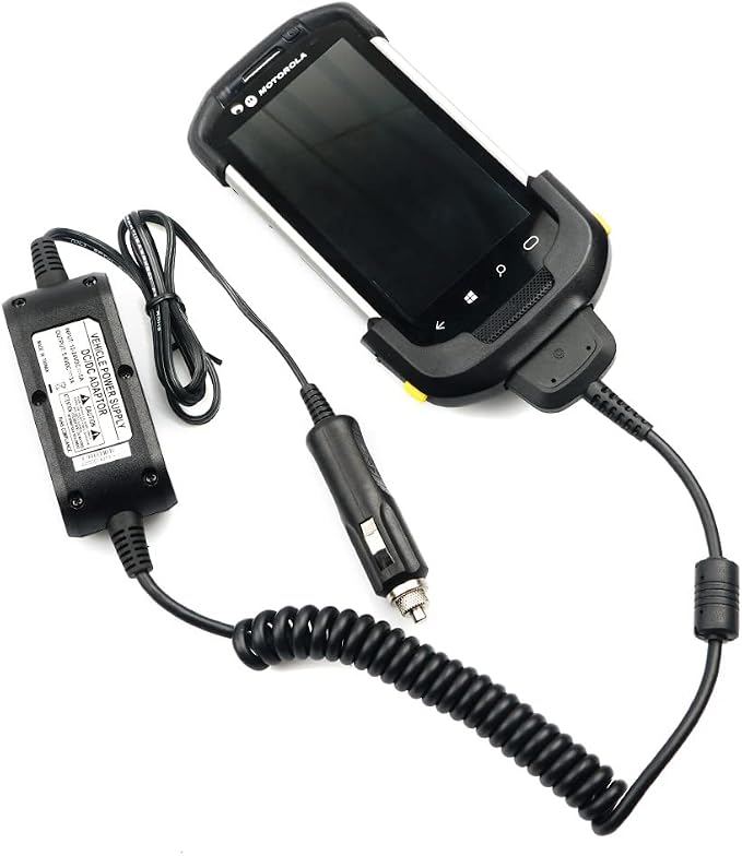 Car Charger Cable for Zebra Symbol TC70 TC70X TC72 TC77 PDA Handheld Computer Charger Set Replaces CBL-TC7X-USB1-01 for Barcode Scanners