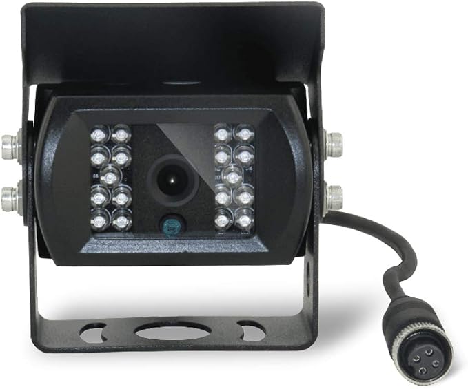 Backup Camera with 4-Pin Connector for Truck Rear View System, Universal Connector, High Level Waterproof and Superior 18 Infrared LED Night Vision