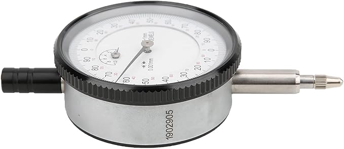 Dial Indicator, 0.001mm 0‑1mm Dial Measuring Tool 8 Jewels Shockproof Dial Indicator Micrometer Measuring Tool for 3D Printer Leveling