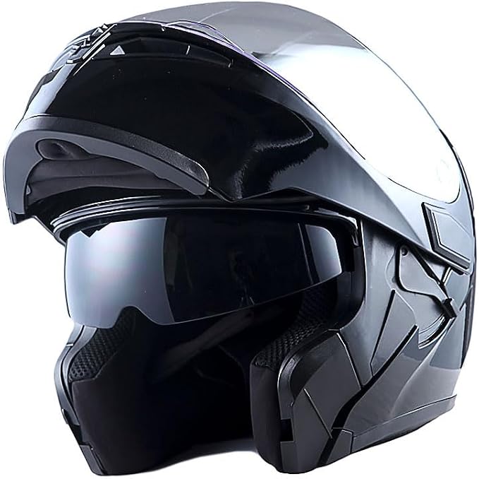 1Storm Motorcycle Modular Full Face Helmet Flip up Dual Visor Sun Shield: HB89