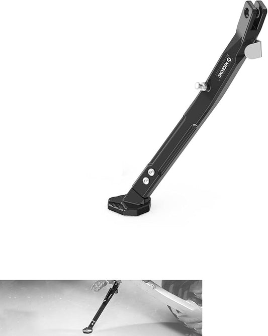 NICECNC Black Kickstand Kick Stand Adjustable Sidestand Compatible with Suzuki DRZ400/DRZ400E/DRZ400S/DRZ400SM 2000-2020 2021 2022 2023 2024 See Fitment (Accessories not Included)