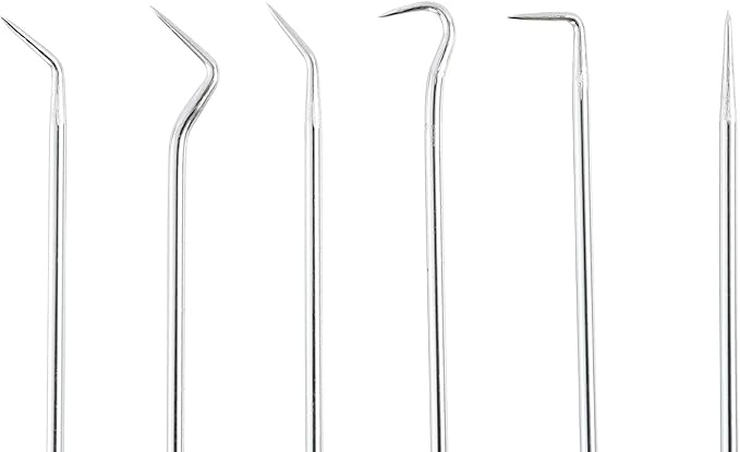 OEMTOOLS 26517 6-Piece Hook and Pick Set, Precision Manipulation for Automotive and Electronics, Durable Steel Construction, Versatile Tool Set