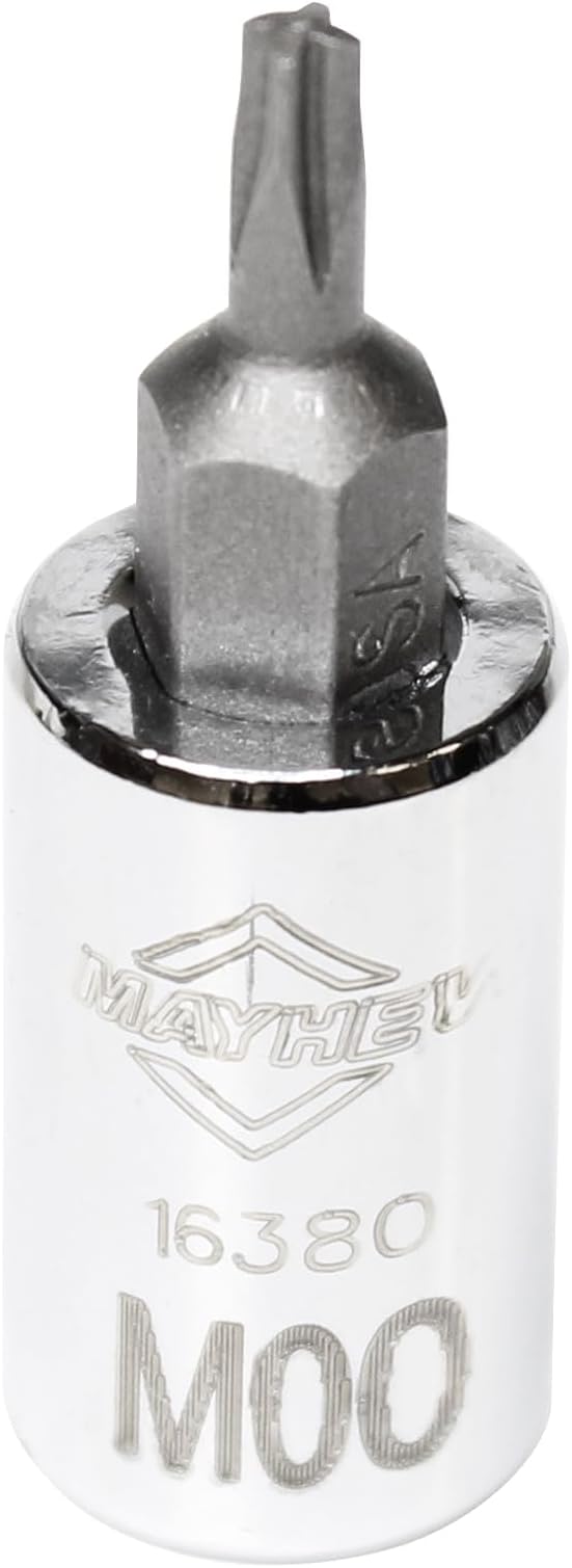Mayhew Tools 16028 Mortorq Insert Socket Bit Set, Chrome, 6-Piece