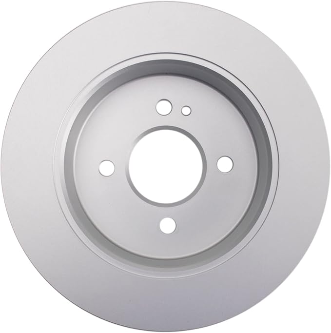TRQ Rear Brake Rotor Set Solid G-Coated Compatible with 2012-2022 Hyundai Accent 2012-2018 Kia Rio 2022-2023 Rio