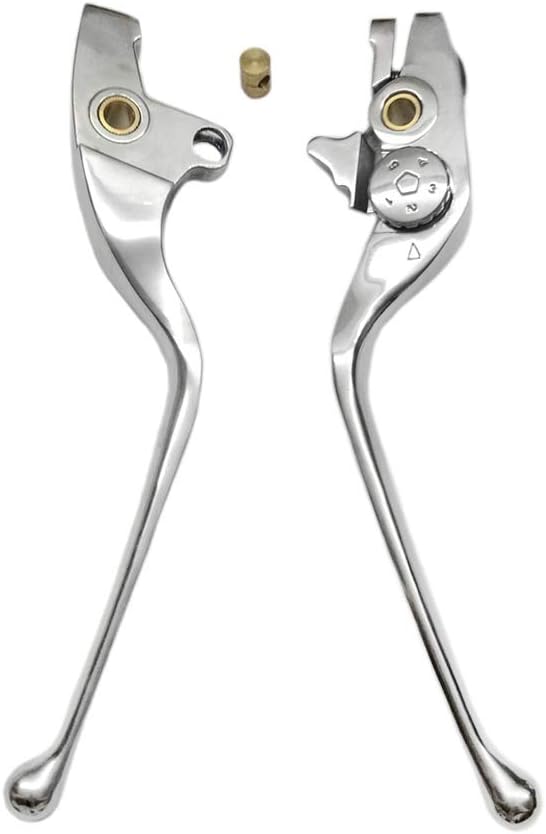 Motorcycle Brake Clutch Hand Levers Compatible with Victory Vegas 8 Ball Kingpin Hammer Sport Vision Polished Silver