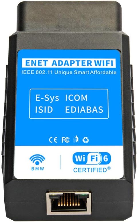 for MHD for Bootmod3 WiFi Adapter OBD2 Diagnostic & Coding for BMW F-Series G/I-Series, Compatible for BimmerCode, for E-SYS, for Ethernet, for ISTA D, Work with iOS, Android & Windows