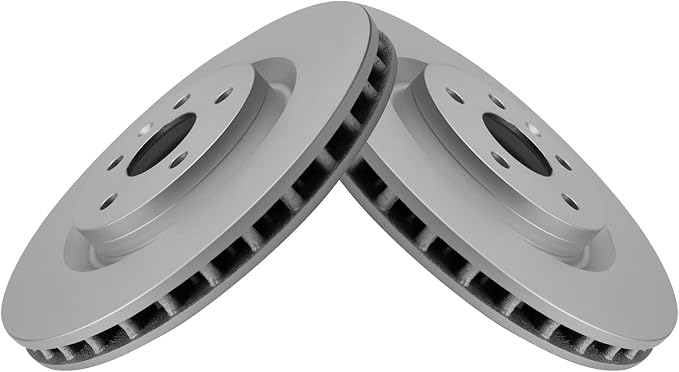 TRQ Front Brake Rotor Set G Coated Vented Compatible with 2012-2013 Buick Regal 2010-2015 Chevrolet Camaro 2014-2017 Chevrolet SS 2009 Pontiac G8