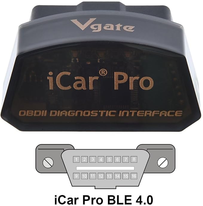 Vgate iCar Pro Bluetooth 4.0 (BLE) OBD2 Fault Code Reader OBDII Code Scanner Car Check Engine Light for iOS/Android