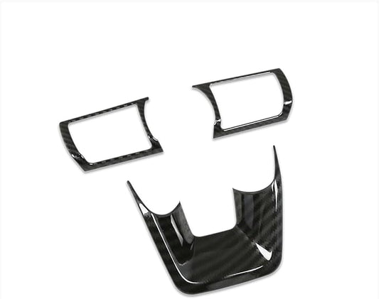Beautost Fit for Nissan New Kicks 2025 2026 Wheel Steering Trim Panel Cover Trims (Carbon Fiber Black)