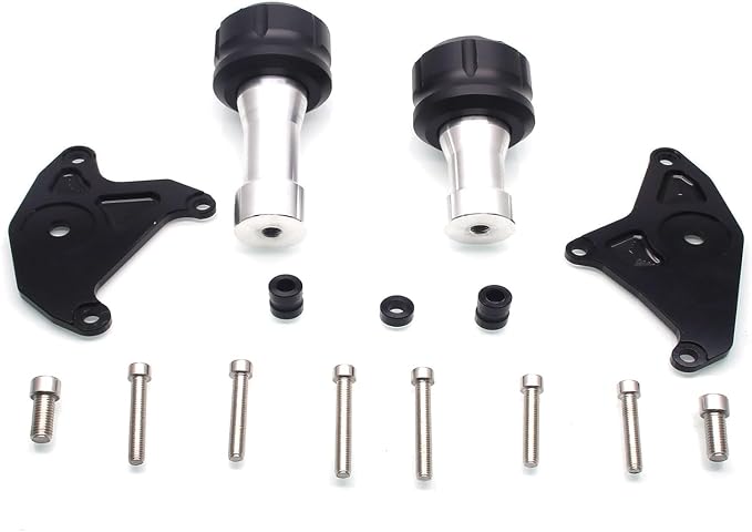 MZS Motorcycle Frame Sliders Compatible with GROM MSX125 2013-2020, Falling Crash Protector Engine Guards Accessories No Cut Kits Black