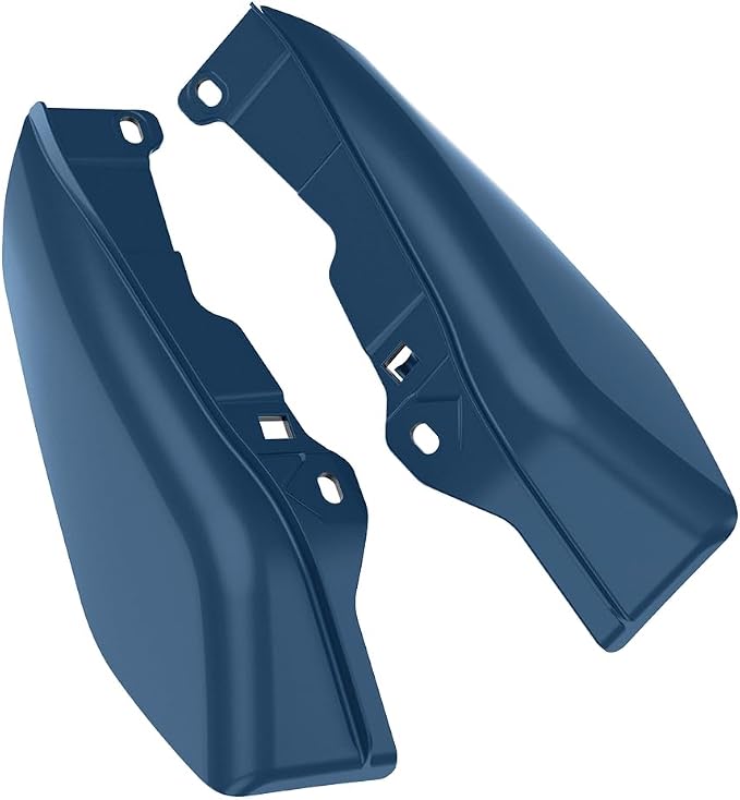 Color - Matched Mid Frame Air Deflectors Heat Shield, Perfectly Fit for Harley Touring Models 2009-2026 Bright Billiard Blue
