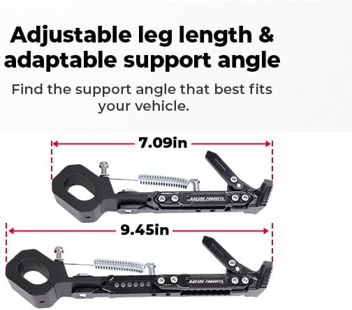 KEMIMOTO CT125 Side Stand Kickstand Extension - Adjustable Height （7.09" - 9.45"） - Compatible with CT125 Trail 125 2021 2022 2023 2024 2025 2026