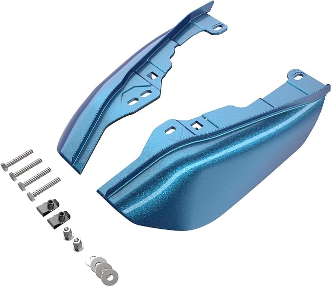 Advanblack 2024 RG Mid Frame Air Deflectors Compatible for Harley Touring Street Glide, Road King, Electra Glide, 2009-2025(Daytona Blue)