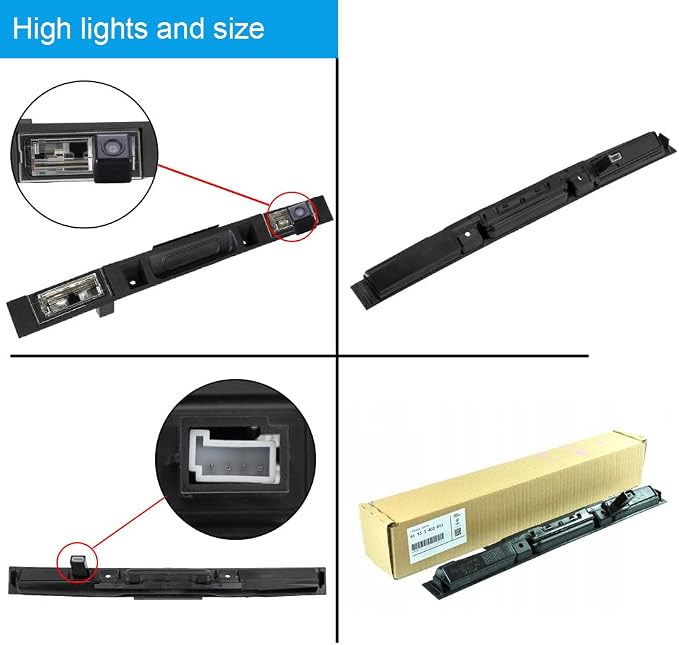 Super HD Car Backup Camera Reverse Parking vehichle Camera Replacement for BMW X3 E83 E83N M47N2 N46 M54 N52NM57N2 2.5 Six Drive Siab 2003-2010 OEM 51133403611 Waterproof Night Vision