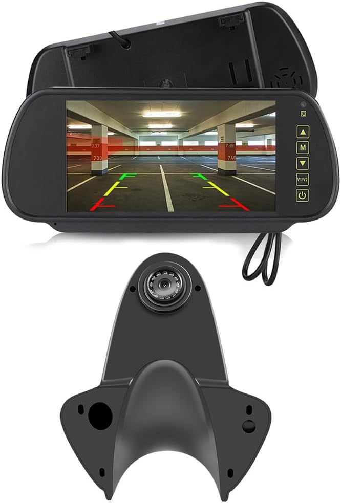 Car Top Mount Reverse Parking Camera, for Benz Sprinter B906 209 210 211 213 214 215 216 218 309 310 311 313 314 315 316 318 319 324 411 413 414 415 416 418 424 510 513 (with 7 inch Mirror)
