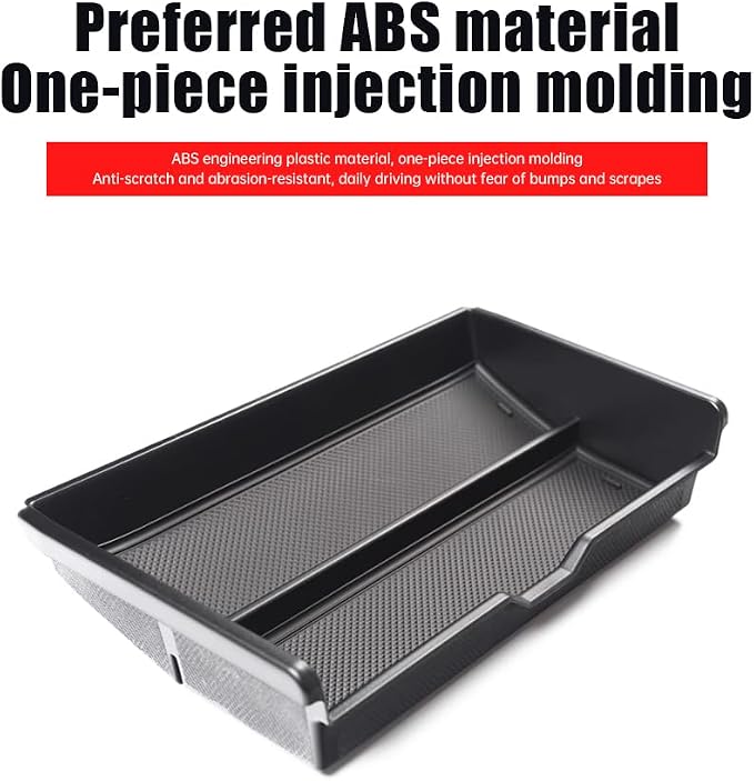 Lower Center Storage Box for 2020-2024 Land Rover Defender 90 110 130 Console Storage Box Interior Organizer Organizer Tray Protective Mat Decorative Tuning Supplies Accessories