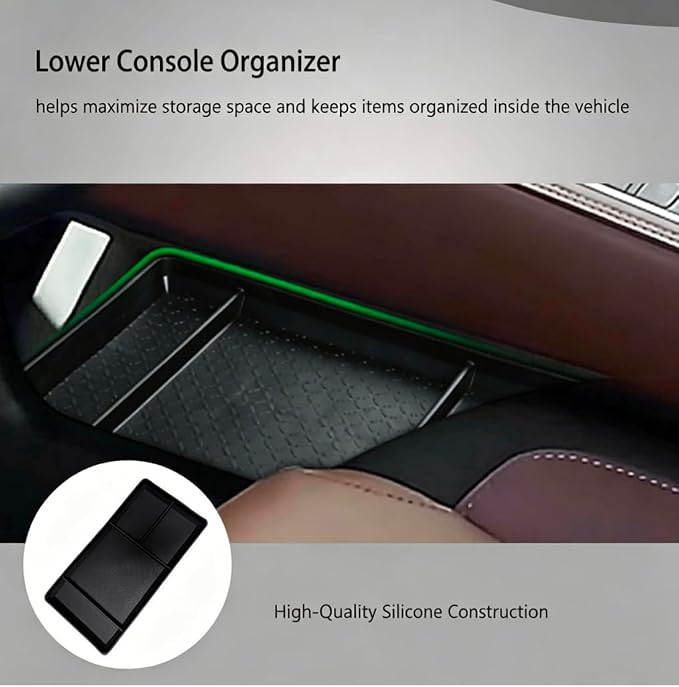 Center Console Organizer for 2025 2026 Nissan Pathfinder Armrest Box Organizer & Lower Organizer for 2023 2024 2025 2026 Pathfinder S/SV/SL/Rock Creek/Platinum Accessories (2-Pack
