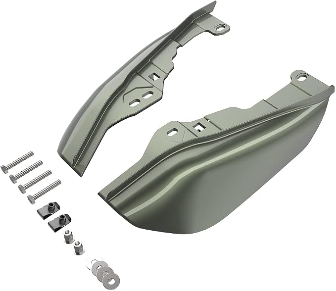 Advanblack 2024 RG Mid Frame Air Deflectors Compatible for Harley Touring Street Glide, Road King, Electra Glide, 2009-2025(Deadwood Green Glossy)
