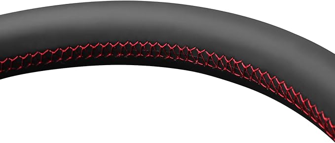 MEWANT Hand Stitch Steering Wheel Cover for Toyota RAV4 1998-2003 / Celica 1999-2006 / Corolla 2003-2008 / Matrix 2002-2008 / MR2 1999-2007 / Supra/Caldina, Custom Fit DIY Wrap Interior Accessories