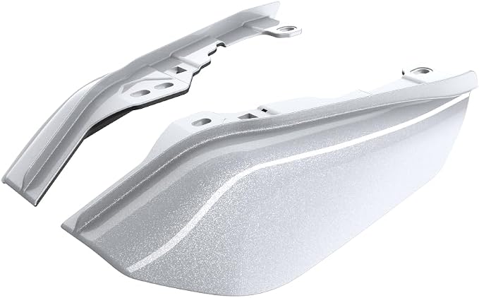 Advanblack 2024 RG Mid Frame Air Deflectors Compatible for Harley Touring Street Glide, Road King, Electra Glide, 2009-2025(White Onyx Pearl)