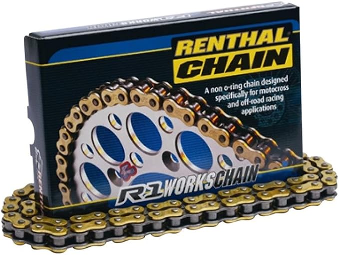 Renthal R1 Works Off-Road Motorcycle Chains - Gold / 428 x 140