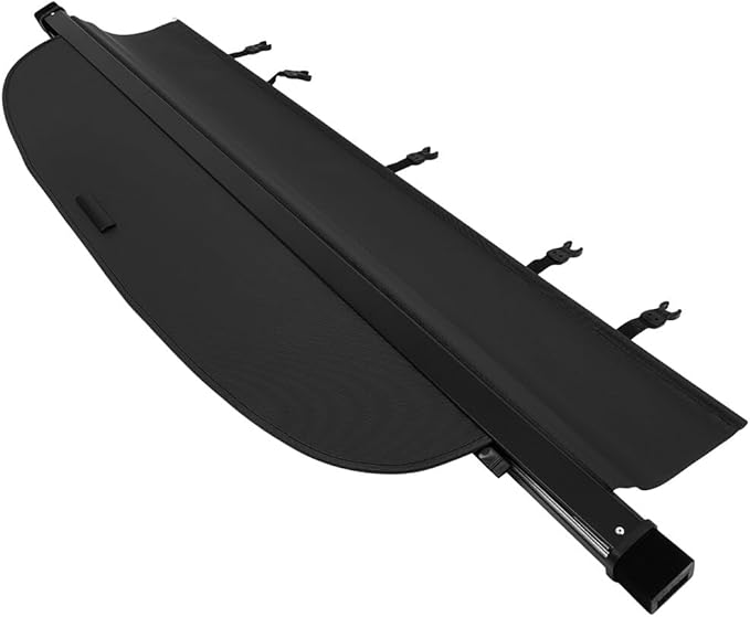 SCITOO Cargo Cover 2015-2019 Fit for Subaru Outback 2.5L 2015-2019 Fit for Subaru Outback 3.6L Upgraded Retractable Rear Trunk Cover with Aluminum PVC&Plastic