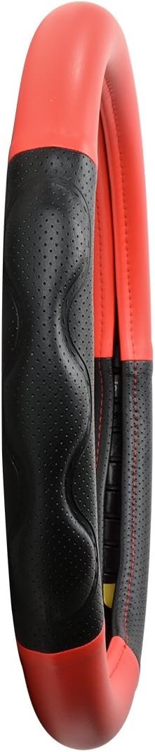 GG Grand General 54053 Matte Red w/black comfort pads Deluxe Plus Series 18” Heavy Duty Steering Wheel Cover