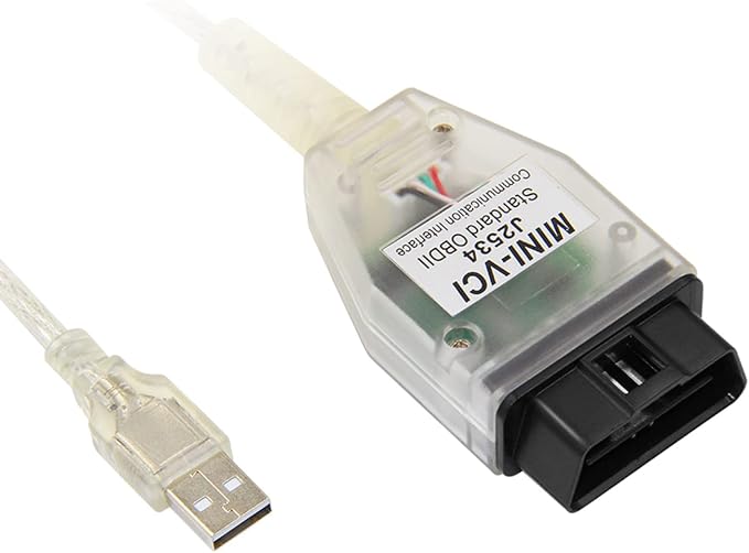 Mini Vci J2534 Cable Standard Obd2 Communication Interface for TIS Techstream V17 V18 Toyota Lexus Scion OBD2 Scanner Diagnostic USB Vehicle Scan Tool