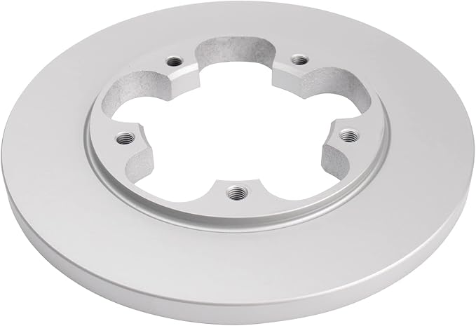 TRQ Rear Brake Rotor Set G Coated Solid Compatible with 2015-2023 Ford Transit-150 Transit-250 Transit-350