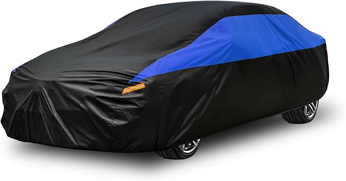 GUNHYI Car Cover for Automobiles All Weather Waterproof, Universal Fit Sedan Porsche 911, Toyota Corolla/Prius, Honda Civic, Subaru Impreza/WRX, Chevy Cruze, Nissan Sentra, Acura RDX etc.