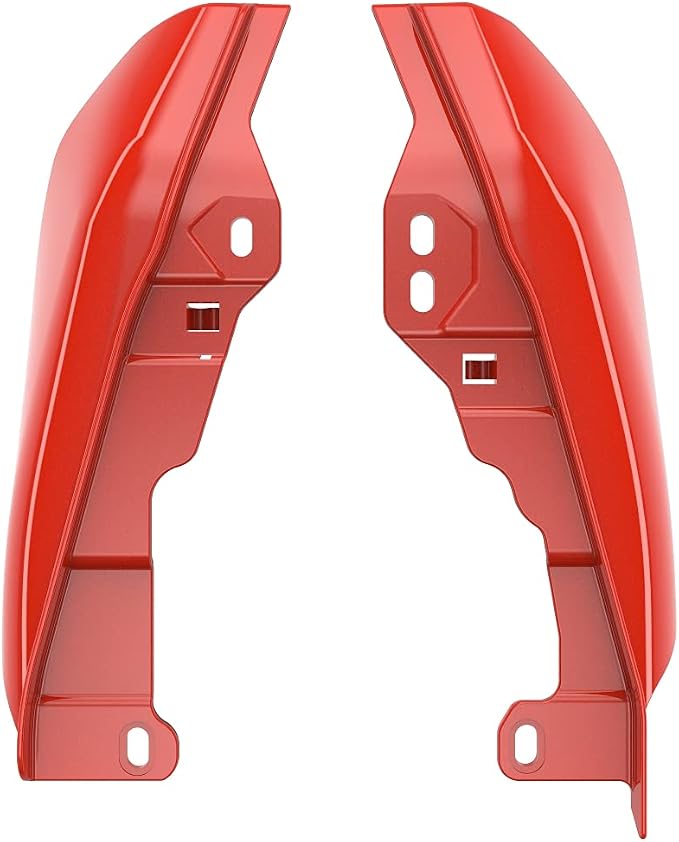 Advanblack 2024 RG Mid Frame Air Deflectors Compatible for Harley Touring Street Glide, Road King, Electra Glide, 2009-2025(Laguna Orange)