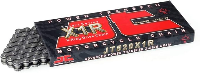 JT Chain JTC520X1R3112DL (520 Series) Black Steel 112 Link Heavy Duty X-Ring Chain with Connecting Link