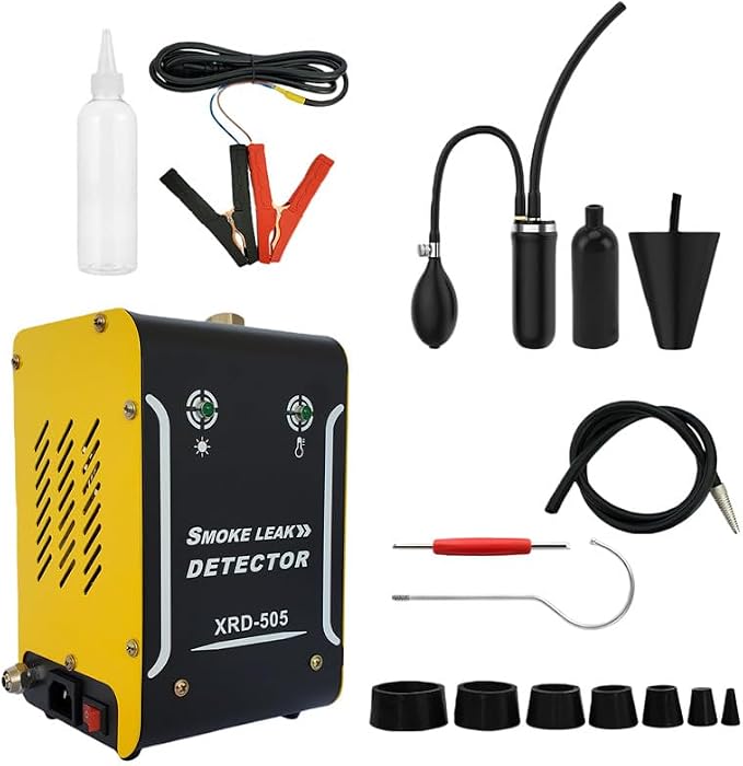 Automotive Smoke Machine with Built-in Air Pump & Compressor Motor – 12V DC EVAP Smoke Machine for Cars, Motorcycles, Trucks, Boats & ATVs,New