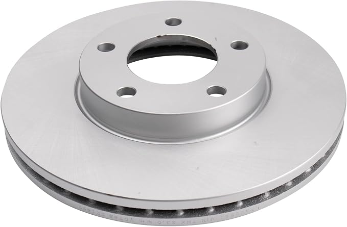 TRQ Front Brake Rotor Set G Coated Vented Compatible with 2004-2013 Mazda 3
