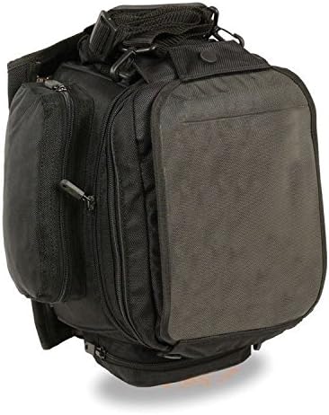 Motorcycle Motorbike Extra Large Magnetic Tank Bag Nylon Back Pack Black New