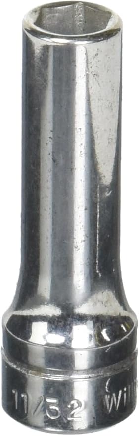 Williams BD-611 3/8 Drive Deep Socket, 6 Point, 11/32-Inch