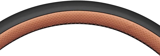 MEWANT Hand Stitch Steering Wheel Cover for Toyota Land Cruiser 2024-2026, Custom Fit DIY Wrap Interior Accessories