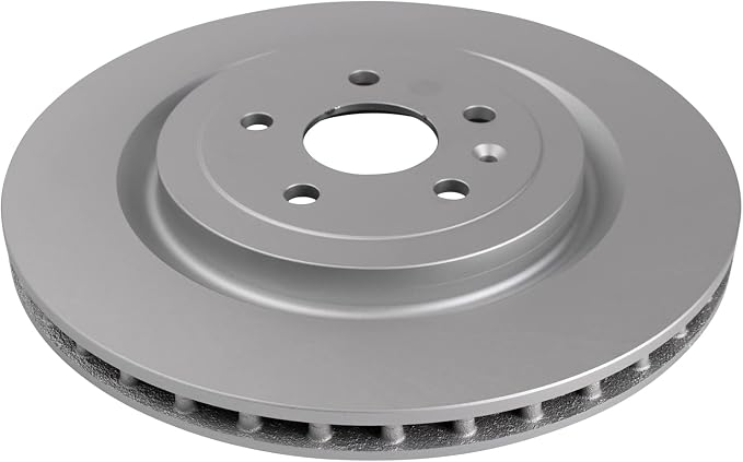 TRQ Rear Brake Rotor Set G Coated Vented Compatible with 2009-2019 Cadillac CTS 2010-2022 Chevrolet Camaro