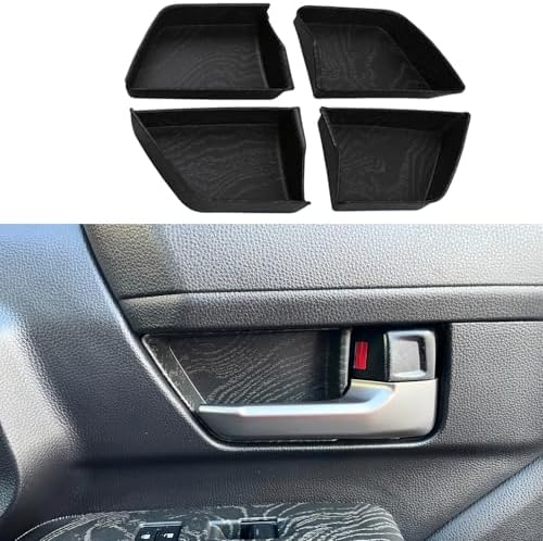 ABS Door Handle Inner Bowl Cover & Window Lift Panel for Toyota Tacoma 2024 2025 2026 Interior Accessories Center Console Decor Trim Frame