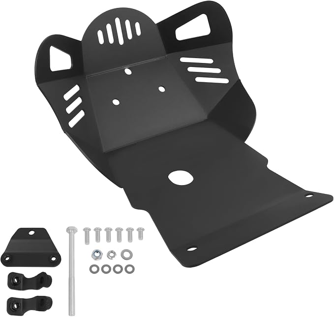 Motorcycle Skid Plate Replacement for Honda XR150L XR150 L 2017-2025 Under Engine Protection Aluminum Bash Plate(Black)