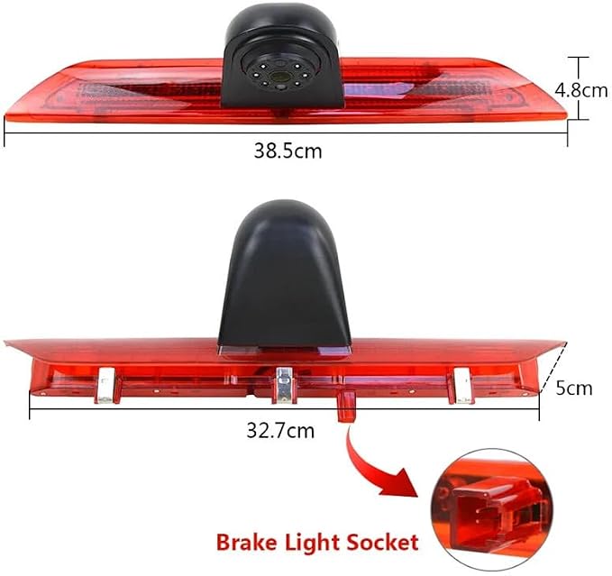Compatible for Ford Transit 2020-Current/Ford Transit Connect 350XLT 2019 Brake Light Camera with 7Inch Monitor